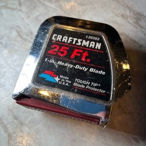 Vintage Craftsman 1” Heavy Duty Blade/Self-Locking 25’ Tape Measure #939393 USA